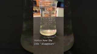 Disappearing Coin Trick opticalillusion light refraction sciencetricks [upl. by Muire]