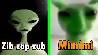 Alien Speaking Meme VS Green Alien Cat  Alien speaking Meme Zip Zap Zop [upl. by Nwahsar]