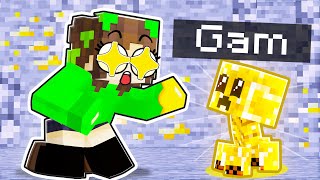 Playing Minecraft as a HELPFUL Golden Creeper [upl. by Aveline]