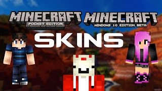 How To Get Custom Skins In Minecraft Pocket Edition 11740 iOS Android Windows Phone Windows 10 [upl. by Fred]