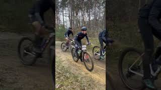 Hel van Kasterlee 15K125K30K 😮CRASH 🤢 after25K MTB 2023 belgium duathlon [upl. by Duthie]