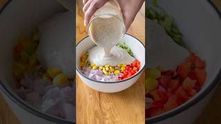 Day 2430 easy salad recipes recipe viral fitness proteinsalad healthyrecipes food vegsalad [upl. by Yla]