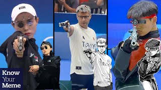 Olympic Sport Shooters Kim Yeji Yusuf Dikeç amp Choe Daehan Get Memed For Having Insane Aura [upl. by Nelyag]