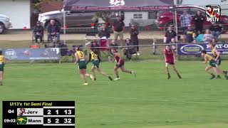 U13s 1st Semi Final  Jervois vs Mannum [upl. by Finley]