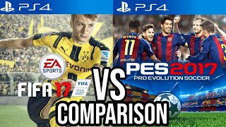 FIFA 17 Vs PES 2017 PS4 [upl. by Alben]