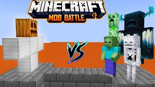 Iron Golem vs All Mobs in minecraft battle [upl. by Mandler]