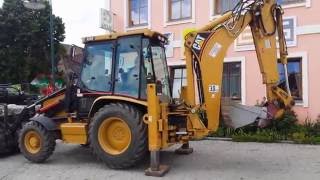 CAT 428D Baggerlader  Loader Backhoe [upl. by Akcebar]