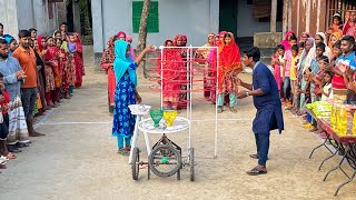 বল গড়ানোর নতুন খেলা দেখতে ভিড় করলো গ্রামের সবাই। প্রয়োজনীয় উপহার জিতে প্রতিযোগিরা মেতে উঠলো আনন্দে [upl. by Refinnej]