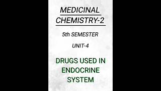 Medicinal Chemistry25th semUnit4THYROID AND ANTITHYROID DRUS pharmacy pharmacynotes shorts [upl. by Llehcear126]