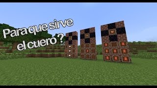 Para que sirve el cuero  Minecraft [upl. by Ytinirt]