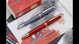 IZODS A quick look at the Montblanc Meisterstuck x Olympic Heritage Paris amp Chamonix Fountain Pens [upl. by Mitzl]