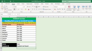 MS Excel the errors and the IFERROR function [upl. by Bena]