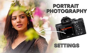 Portrait Photography Camera Settings [upl. by Enyehc]