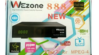 WEZONE MPEG4 SET TOP BOX UNBOXING WITH NEW ONLINE TV APP [upl. by Colas]