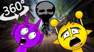 360° VR Incredibox Sprunki in town🏫🏨 [upl. by Leandro]