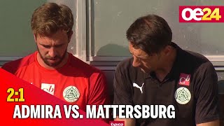 Mattersburg nach 12 gegen Admira weiter im Abstiegskampf [upl. by Philan]