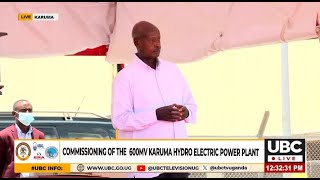 LIVE MUSEVENI TO COMMISSION THE KARUMA HYDROPOWER PLANT  SEPTEMBER 26 2024 [upl. by Aleacem]