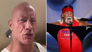 The Rock REACTS to Hulk Hogans Trump Speech at Republican National Convention [upl. by Adnohryt]