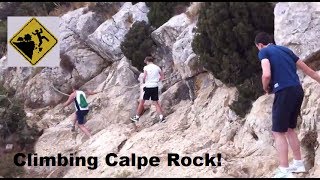 Calpe Spain Climbing Calpe Rock Peñón de Ifach [upl. by Murrell]