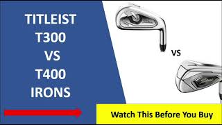 ✅ Titleist T300 Vs T400 Irons Review 2023  Must Watch [upl. by Klarrisa]