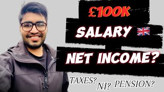 £100K Salary in London UK 🇬🇧 Taxes NI amp Net Salary  Prem Kumar [upl. by Doris982]