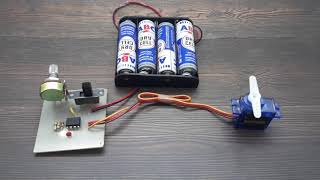 Servo Controller Circuit Using IC NE555 [upl. by Brine]