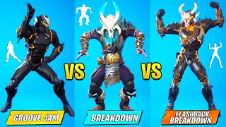 Fortnite OG Dance Battle  GROOVE JAM vs BREAKDOWN vs FLASHBACK BREAKDOWN Remix [upl. by Anirroc508]