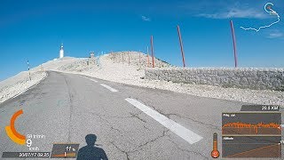 20170720 Bédoin Mont Ventoux 27k SuperView 60 fps [upl. by Aisena]