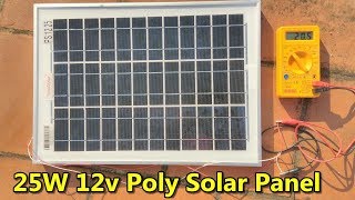 25w 12v Polycrystalline Solar Panel  Preview [upl. by Trace969]