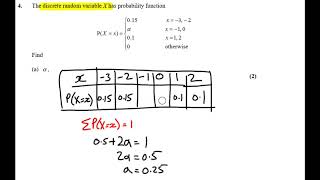 Edexcel practice Test J Stats Q4 [upl. by Colwin]