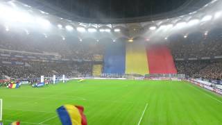 Romania  Greece  Imnul national  Amazing crowd Best anthem  Desteaptate romane [upl. by Anson]