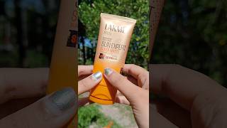 Lakme sun expert super matte sunscreen lotion SPF PA  review😍✨ shorts skincare youtubeshorts [upl. by Aicirtap]