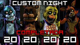 JUGANDO FNAF PLUS CUSTOM NIGHT 20202020  FIVE NIGHTS AT FREDDYS PLUS [upl. by Eibor]