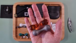 Knuckle Rollers  Unboxing Titanium Knucklebone by Aroundsquare amp Ultem Revolver by Unquiet Hands [upl. by Esilenna797]