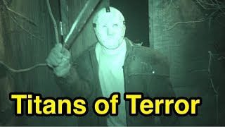 Titans of Terror with Night Vision  Halloween Horror Nights 2017 Universal Studios Hollywood CA [upl. by Letsirc]