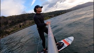 Downwind SUP Foiling in 10 mph Winds [upl. by Lika]