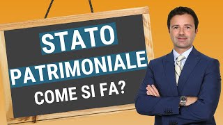 Stato Patrimoniale come si fa [upl. by Dibri336]