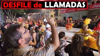 DESFILE OFICIAL DE LLAMADAS 2023 A PURO CANDOMBE por la calle Isla de Flores MontevideoUruguay [upl. by Einnahc]