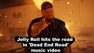 Jelly Roll Hits the Road in Dead End Road Music Video for Twisters Soundtrack [upl. by Akinohs]