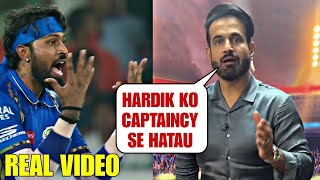 Irfan Pathans lashes out at Hardik Pandyas captaincy after SRH scored 277 against Mumbai Indians [upl. by Trebloc]