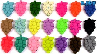 Aprende a contar del 0 al 20Uvas con Plastilina Play DohAprender colores con los Números Play Doh [upl. by Leahkim206]