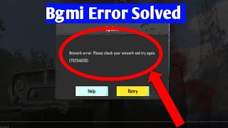 bgmi network error please check your network and try again 70254639 problem solve [upl. by Alaecim223]