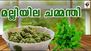 Malliyila Chammanthi  Coriander Leaves  മല്ലിയില ചമ്മന്തി  How to cook [upl. by Hilton]