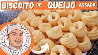 BISCOITO DE QUEIJO ASSADOreceita simples e fácil [upl. by Etnohs]