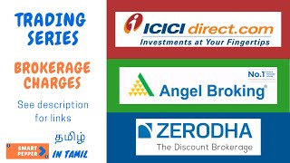 Comparison of brokerage charges for ICICI Direct vs Zerodha vs Angel broking [upl. by Mendoza]