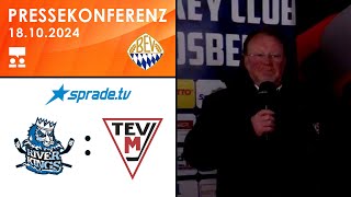 18102024  Pressekonferenz  HC Landsberg Riverkings vs TEV Miesbach [upl. by Kloster599]