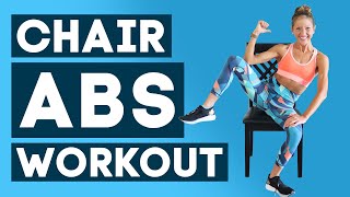 10 Min Chair Abs Workout  Seated Six Pack Routine WORKS LIKE MAGIC [upl. by Atiuqaj]