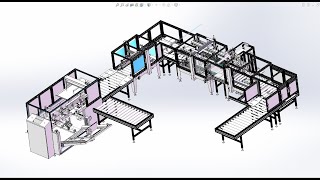 Carton sealing machineindustrial 3D model  machineworldnet P688 [upl. by Jarad104]