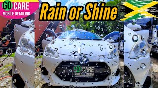 RAIN OR SHINE WE MAKE CARS LOOK FINE 👍🦩 CAR DETAILING IN JAMAICA 🇯🇲 [upl. by Thalassa]