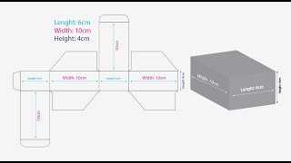 Dieline Explain  Length6cm Width10cm Height 4cm [upl. by Ruby860]